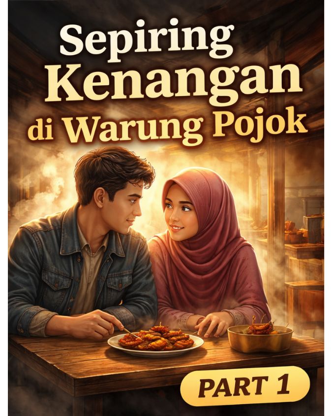 Ilustrasi cerpen rasa sepiring kenangan di warung pojok